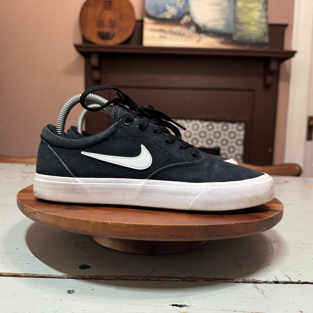 Nike Charge Canvas SB Mens Size 6.5 Black Sneaker Shoes